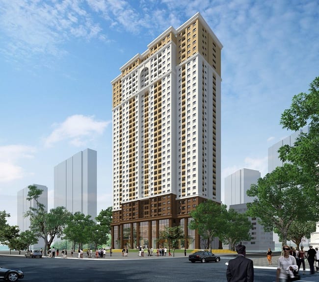 Quy mô và mật độ xây dựng chung cư Golden Central Tower quận Hoàng Mai như thế nào?