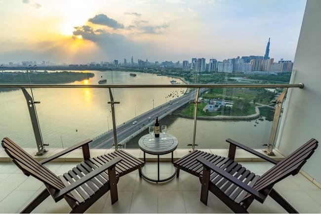 Tận hưởng view sông Sài Gòn từ căn hộ 3PN block T5 dự án Masteri Thảo Điền
