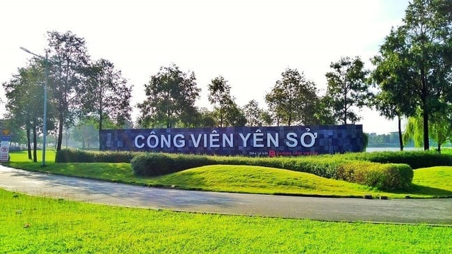 Chung cư VP5 Linh Đàm quận Hoàng Mai cách công viên Yên Sở bao nhiêu km?